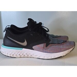 Nike Shoes Womens 7 Odyssey React Flyknit 2 Sneakers AH1016-003 Black Fabric 8.5